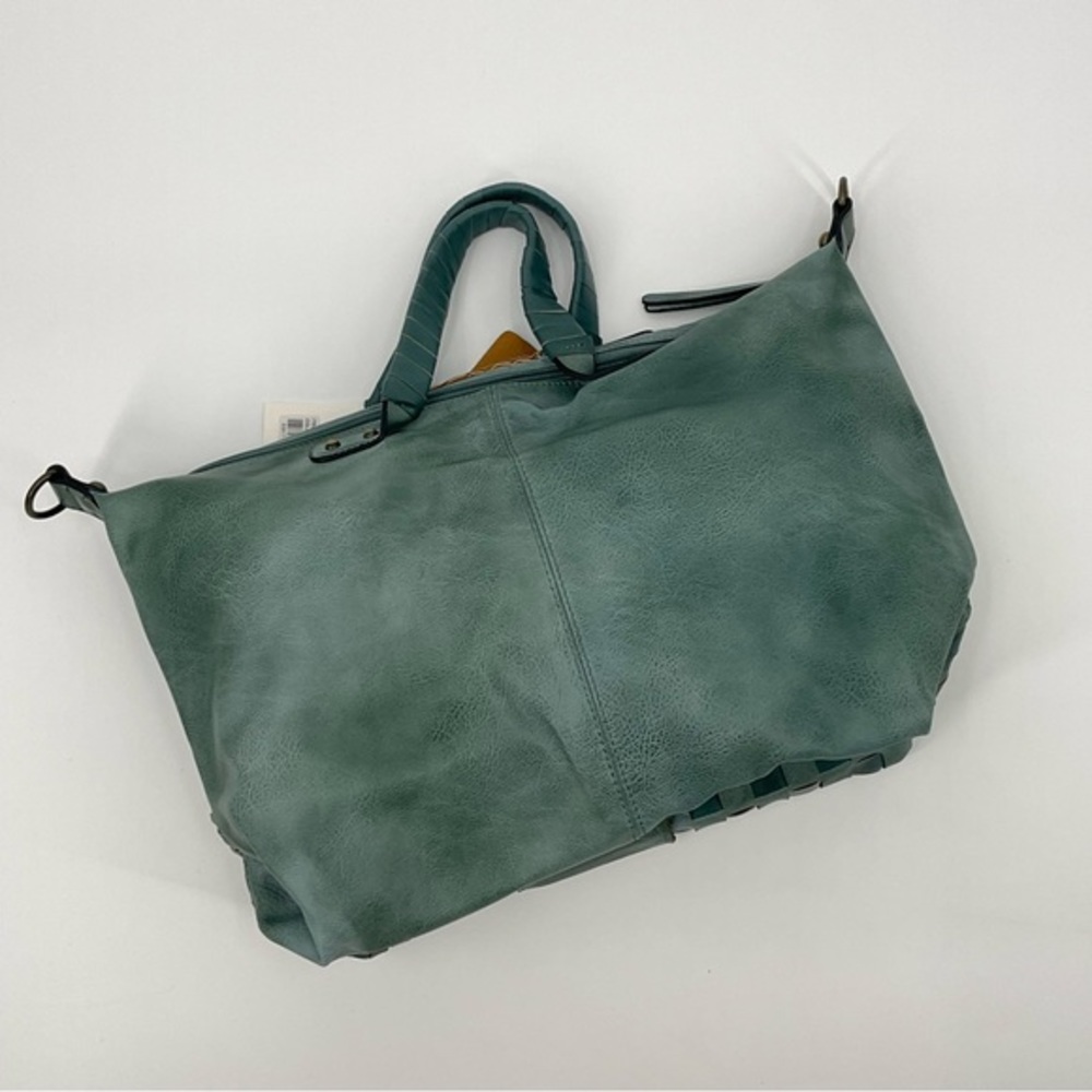 Le Miel Vegan Leather Purse NWT Aged Turquoise Color - Picture 8 of 16